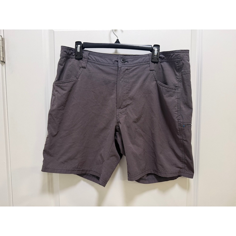 Kuhl Mens 36 Charcoal Gray Ripstop Hiking Performance Utility Shorts